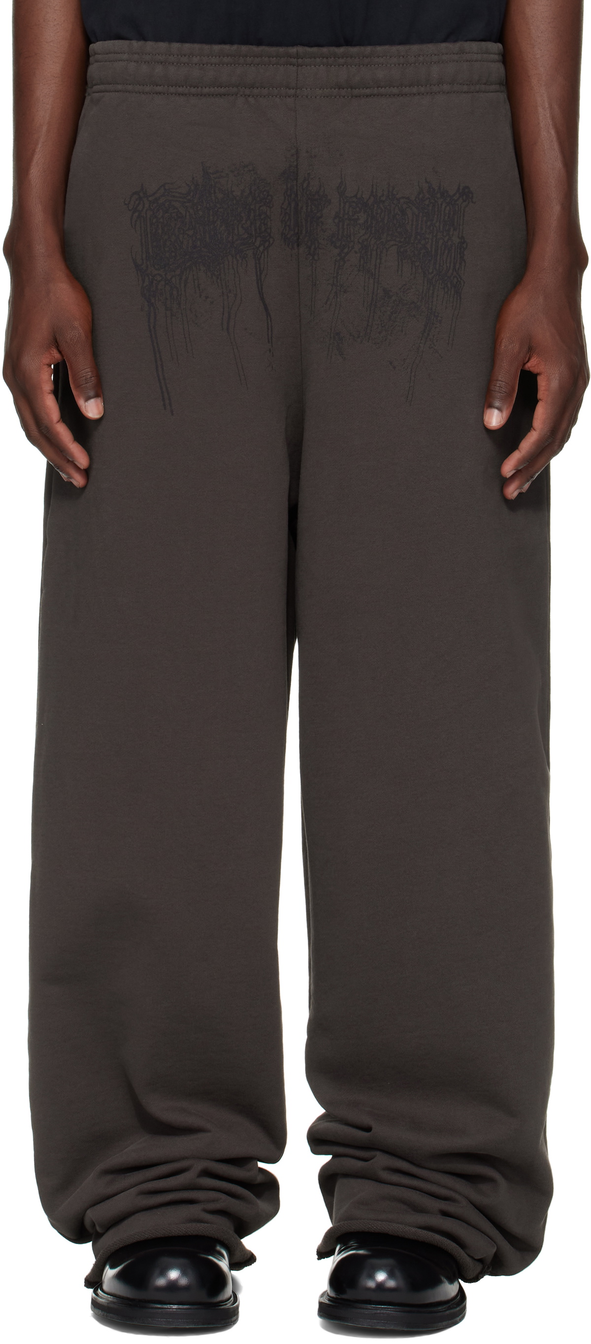 VETEMENTS Black 'Paris' XXXL Sweatpants Vetements