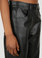 Faux Leather Pants in Black