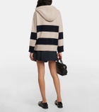 'S Max Mara Striped wool and cashmere hoodie