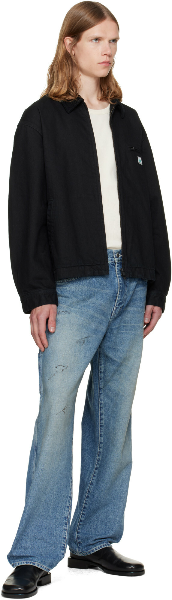 vowels Blue Painter Jeans