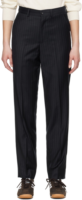 Photo: Carter Young Navy Flat Front Trousers
