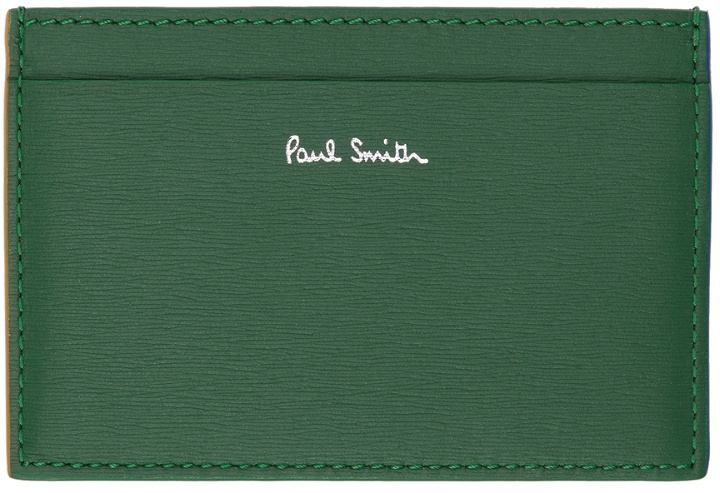 Photo: Paul Smith Green & Multicolor Straw Card Holder
