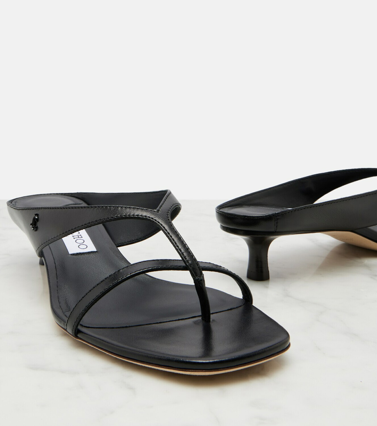 Jimmy Choo Emery leather thong sandals