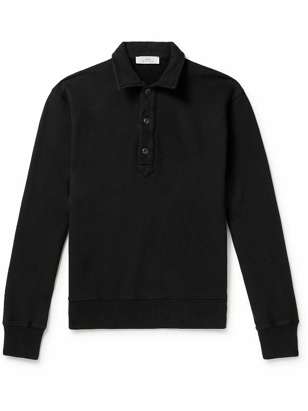 Photo: Save Khaki United - Fleece-Back Supima Cotton-Jersey Polo Shirt - Black