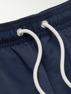 Mr P. - Straight-Leg Mid-Length Swim Shorts - Blue