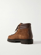 Yuketen - Vettore Leather-Trimmed Suede Boots - Brown