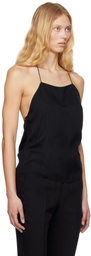 Ann Demeulemeester Black Heda Open Back Top