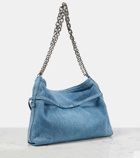 Givenchy Voyou Chain Medium denim shoulder bag