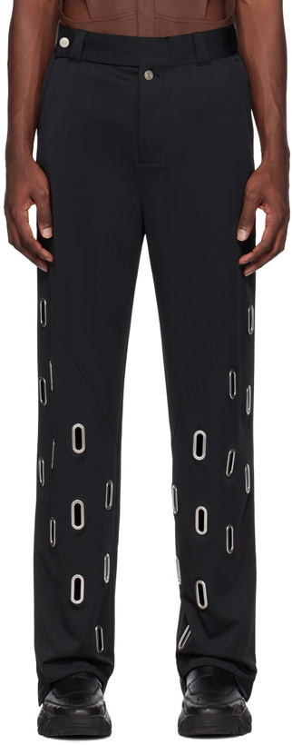 Photo: Uncertain Factor Black Sunken Starry Trousers
