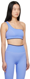 Outdoor Voices Blue Seamless Bra