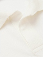 Ralph Lauren Purple label - Cotton-Blend Piqué Polo Shirt - White