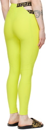 Versace Underwear Green Greca Border Leggings