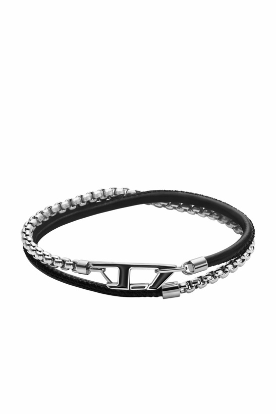 Photo: Diesel Stainless steel chain bracelet - Bracelets - Unisex - Silver