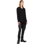 Julius Black Coated Bending Skinny Jeans