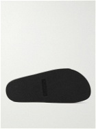 Off-White - Logo-Debossed Leather Slides - Black
