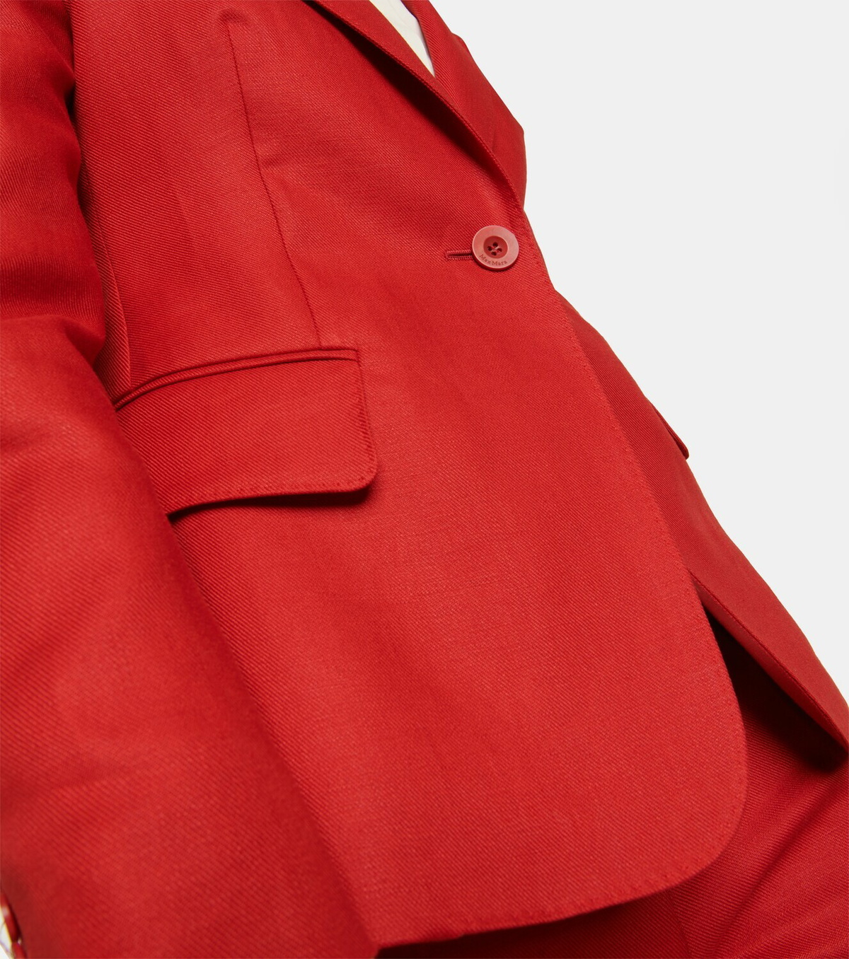 Max Mara - Alpaca single-breasted linen blazer Max Mara