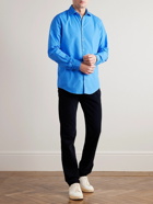 Massimo Alba - Genova Brushed-Twill Shirt - Blue