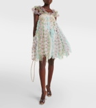 Susan Fang Floral off-shoulder midi dress