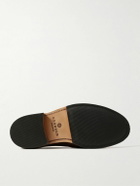 Grenson - Camden Leather-Trimmed Suede Derby Shoes - Brown