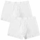 Organic Basics Men's Organic Cotton Boxers - 2 Pack in White