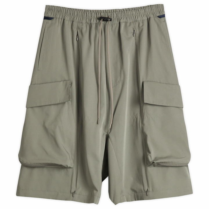 Photo: Poliquant Men's Deformed Cargo Pocket Jungle Trousers in Sand Grey