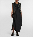 Junya Watanabe - Maxi dress with faux leather vest