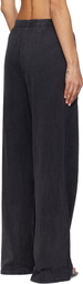 Alexander Wang Black Wide-Leg Lounge Pants