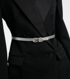 Ferragamo Gancini metallic leather belt