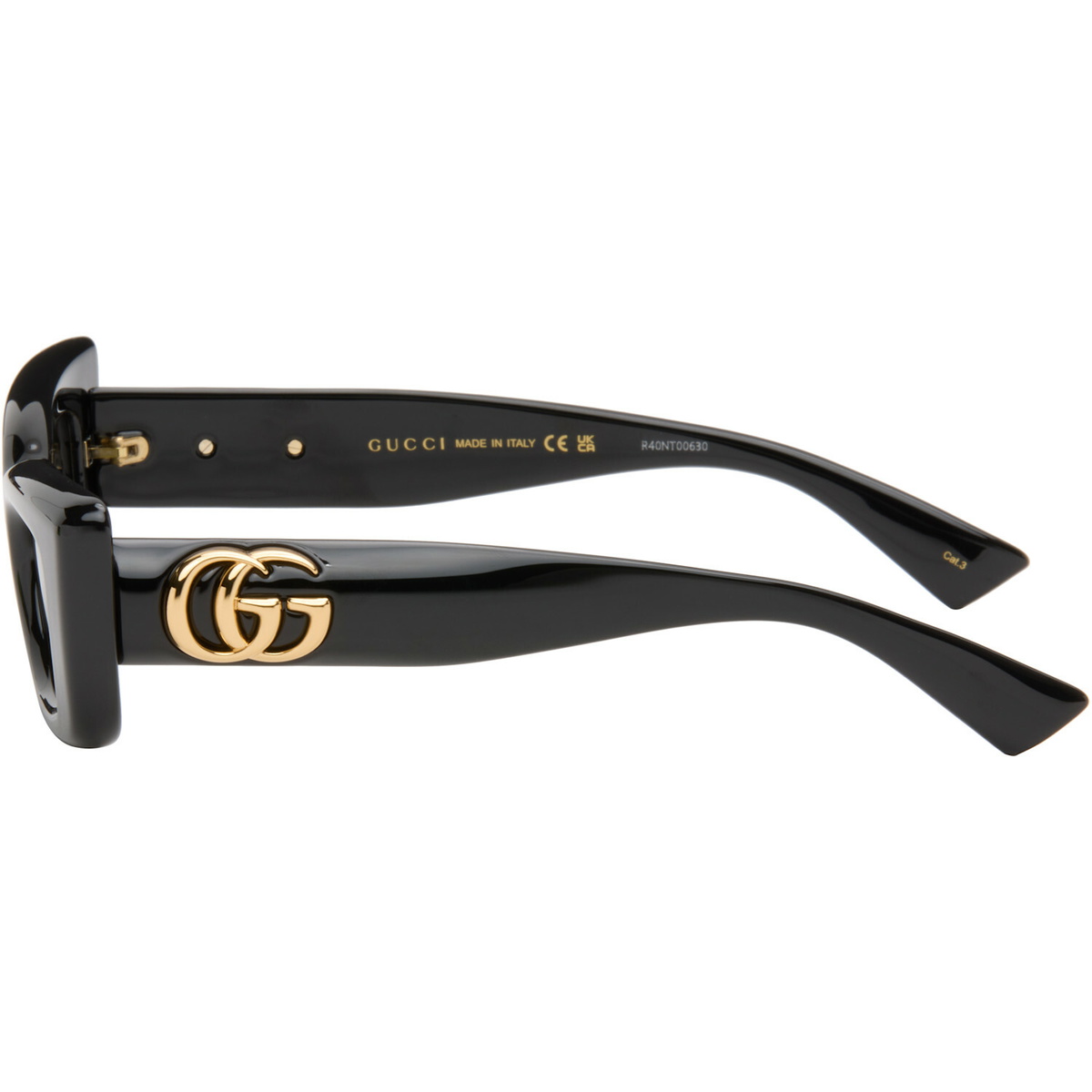 Gucci Black Cat-Eye Frame Sunglasses