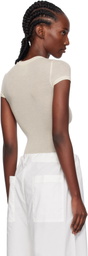 Paris Georgia Off-White Elemental Sheer Baby T-shirt