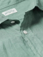Hartford - Paul Pat Linen Shirt - Green