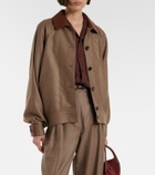 Loro Piana Kiefer cashmere and silk bomber jacket