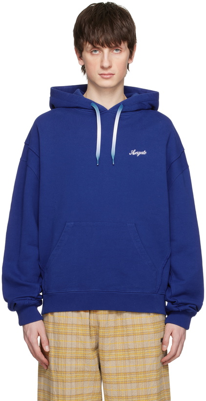Photo: Axel Arigato Blue Chopped Ombré Hoodie
