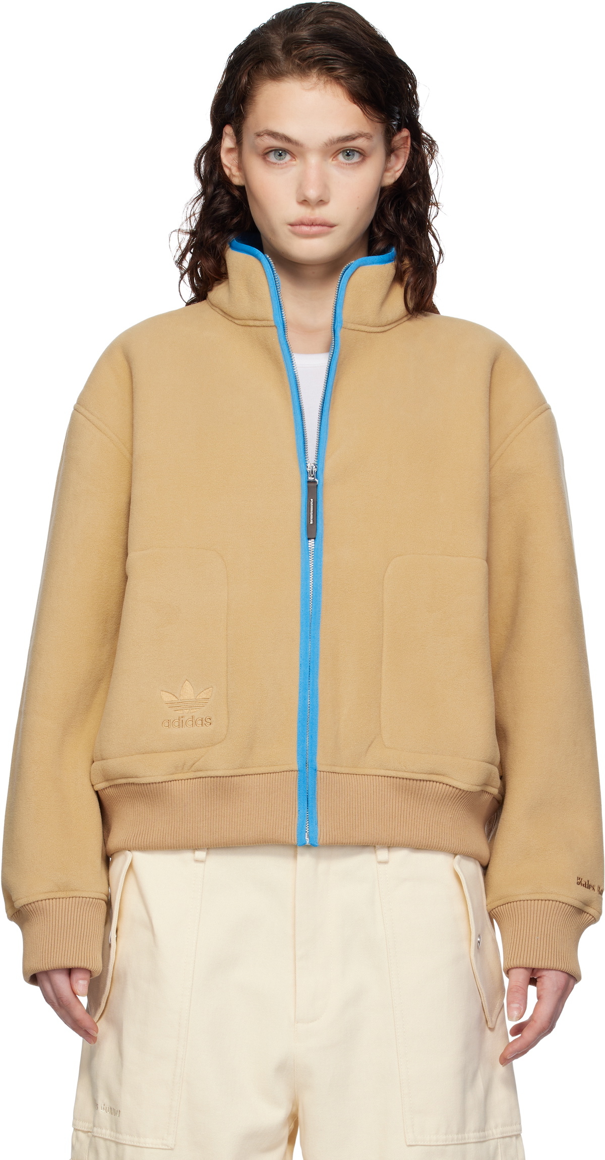 Wales Bonner Beige adidas Originals Edition Fleece Jacket