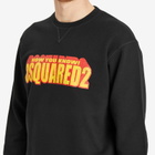 Dsquared2 Men's 3D Logo Cool Fit Crew Sweat in Black