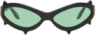 MAUSTEIN SSENSE Exclusive Black Spike Sunglasses