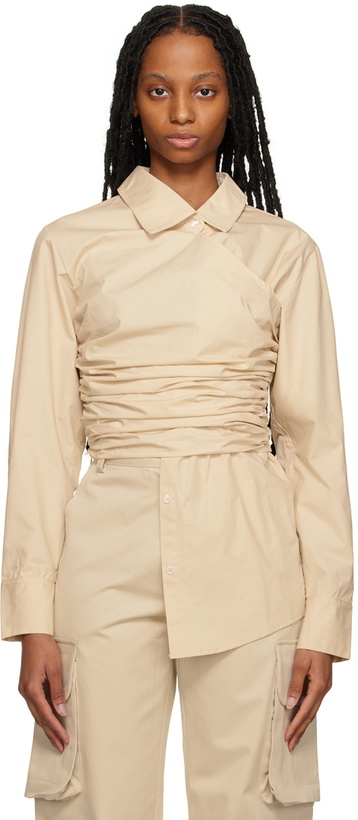 Photo: Elleme Beige Draped Shirt