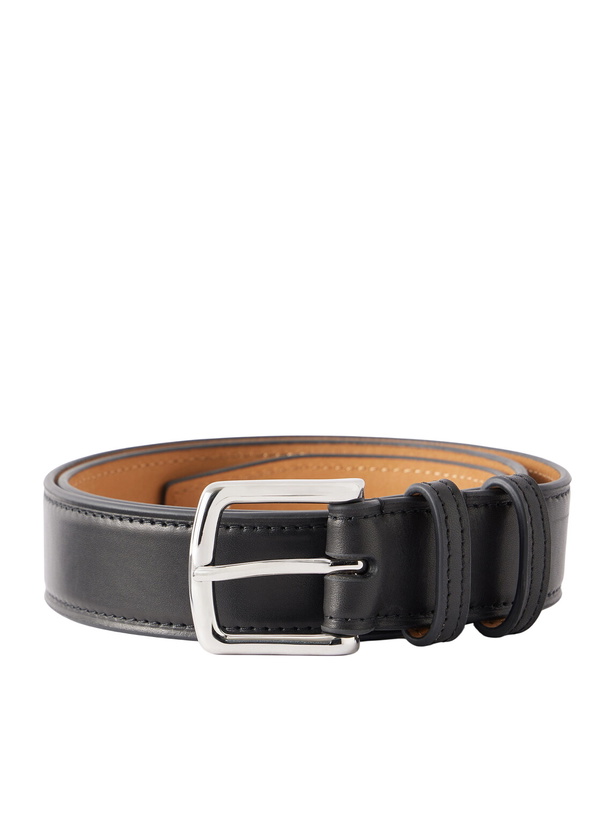 Photo: George Cleverley - 3.5cm Leather Belt - Black