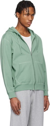 Reigning Champ Green Midweight Terry Standard Zip Hoodie