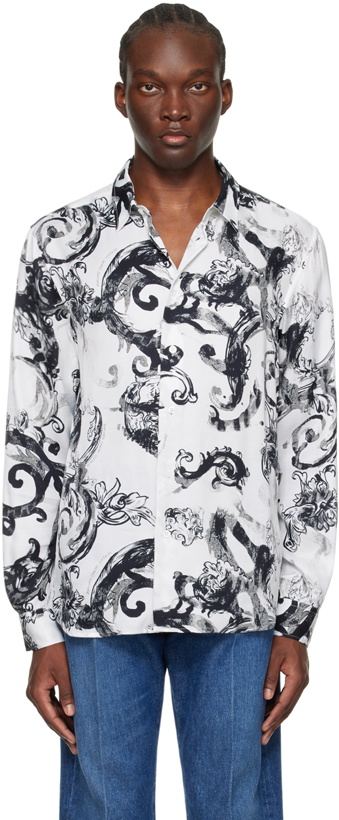 Photo: Versace Jeans Couture White Watercolour Shirt