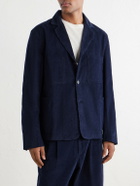 Kardo - Somesh Cotton-Corduroy Suit Jacket - Blue
