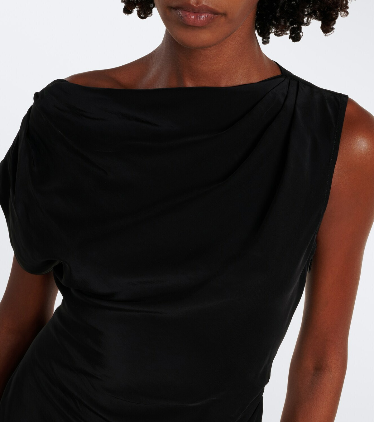 Veronica Beard Yvonne draped crêpe de chine top