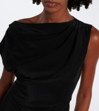 Veronica Beard Yvonne draped crêpe de chine top