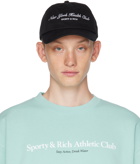 Sporty & Rich Black & White 'NY Health Club' Cap