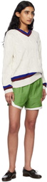 Bode White Tennis Sweater