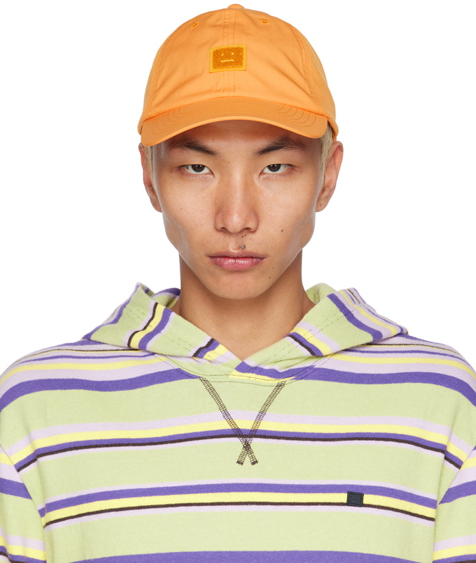 Photo: Acne Studios Orange Heat Reactive Baseball Cap