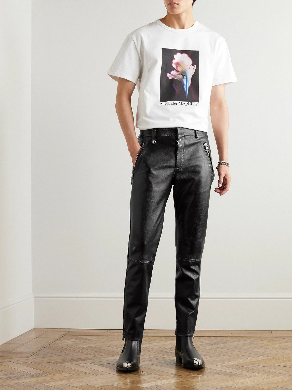 Alexander McQueen panelled straight-leg shorts - Black