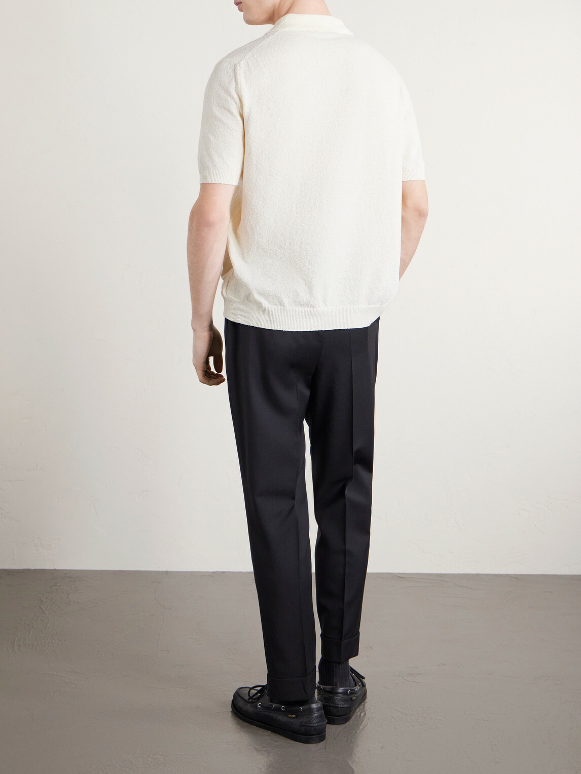 Slowear - Slim-Fit Cotton-Blend Terry Polo Shirt - Neutrals