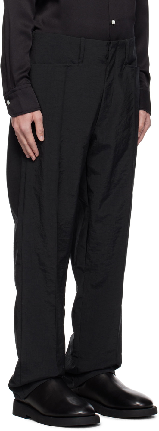 Factor's Black Pinched Seam Trousers