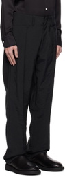 Factor's Black Pinched Seam Trousers
